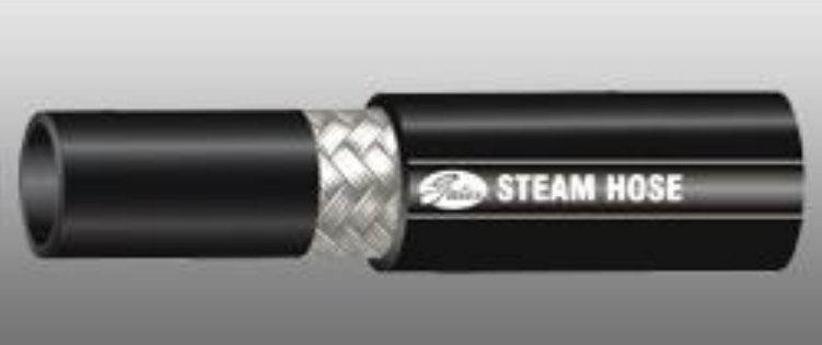 Steam (Greenline) Hose – High Temp Textile and Steel Reinforced Hose for Steam, Hot Water Transfer Industrial Use, Durable and Safe with Long Service Life